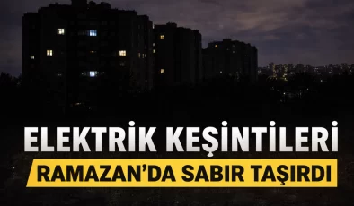 Mersin sahurda karanlığa gömüldü! Elektrik kesintileri isyan ettirdi
