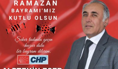 Alptekin Eser’den Ramazan Bayramı Mesajı: “Birlik ve Beraberliğimiz Daim Olsun”