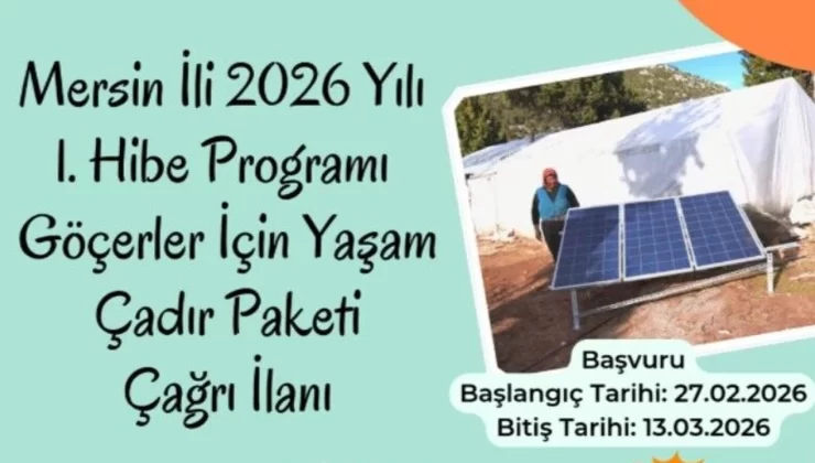 Konar-göçer hayvancılara müjde: Mersin’den yaşam çadırı hibe desteği
