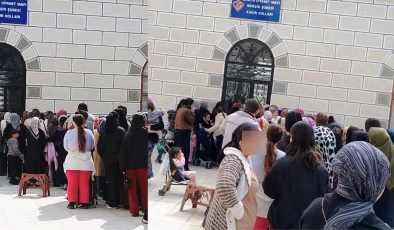 Mersin’de bayramlık kuyruğu: Yüzlerce kişi saatlerce bekledi