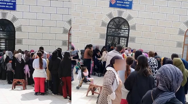 Mersin’de bayramlık kuyruğu: Yüzlerce kişi saatlerce bekledi