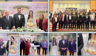 İŞVE SİYASET DÜNYASI MUHTEŞEM DÜĞÜNDE BULUŞTU; DEMİR VE KOCA KAPLAN AİLELERİNİN MUTLU GÜNÜ;