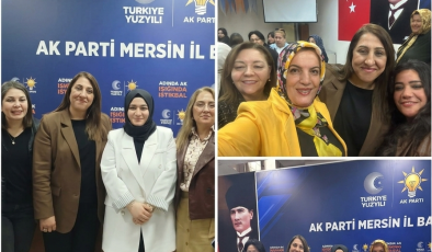 AK PARTİ MERSİN KADIN KOLLARINDA BAYRAK DEĞİŞİMİ: HÜLYA EKİN DÖNEMİ BAŞLADI