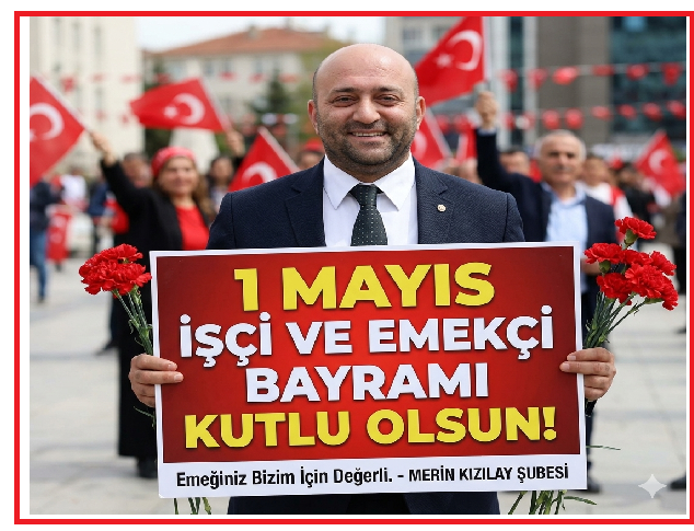 Kızılay Mersin Şube Başkanı Lütfü Parıltı’dan 1 Mayıs Mesajı: “Emeğin ve Dayanışmanın Yanındayız”