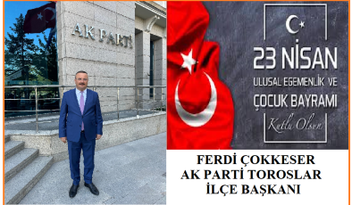 FERDİ ÇOKKESER AKPARTİ TOROSLAR İLÇE BAŞKANI