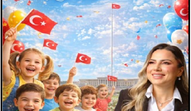 İYİ PARTİ MEZİTLİ İLÇE BAŞKANI BEDRİYE KAYA ERGETİR 23NİSAN MESAJI