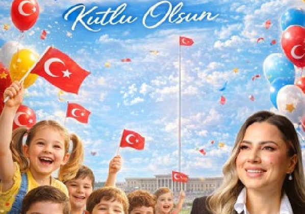 BEDRİYE KAYA ERGETİR  İYİ PARTİ MEZİTLİ İLÇE BAŞKANI 23 NİSAN MESAJ;