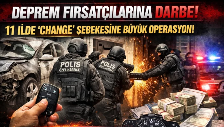Mersin’de Deprem fırsatçılarına darbe: 11 ilde ‘change’ operasyonu