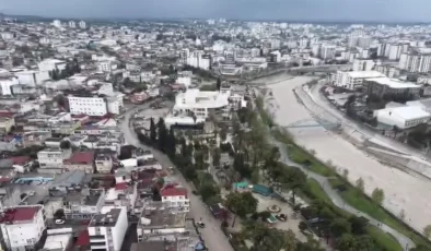 Kadirli’yi sel vurdu: Bilanço havadan görüntülendi