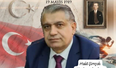 HALİT ŞİMŞEK MESKOOPBŞK,MERSİN ŞÖFÖRLERODASI BAŞKAN VEKİLİ TOROSLAR ESNAF KEFALETKOOPARATİF BAŞKANI ATATÜRK Ü ANMA GENÇLİK VESPOR BAYRAMI MESAJI