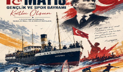 ADEM ALDEMİR AKPARTİ MERSİN İL BAŞKANI ATATÜRK Ü ANMA  GENÇLİK VE SPOR BAYRAMI MESAJI