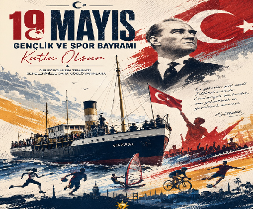 ADEM ALDEMİR AKPARTİ MERSİN İL BAŞKANI ATATÜRK Ü ANMA  GENÇLİK VE SPOR BAYRAMI MESAJI