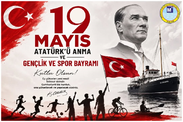 EMİN LEVENTTÜRKİLİ MERSİN SM MALİ MÜŞAVİRLER ODASI BAŞKANI ATATÜRK Ü ANMA GENÇLİK VE SPOR BAYRAMI   MESAJ