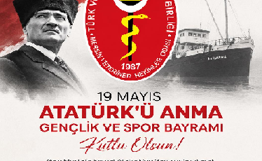 BEKTAŞ ŞENAY MERSİN VETERİNER HEKİMLER ODASI BAŞKANI  19 MAYIS ATATÜRK Ü ANMA VE GENÇLİK SPOR BAYRAMI KUTLAMA MESAJI