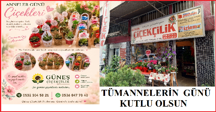 Mersin’de Anneler Günü öncesi en çok tercih edilen çiçekler belli oldu