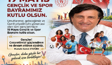 SEYİT ÖZANANAR İŞ İNSANI 19 MAYIS ATATÜRK Ü ANMA  GENÇLİK VE SPOR BAYRAMI KUTLAMA MESAJI