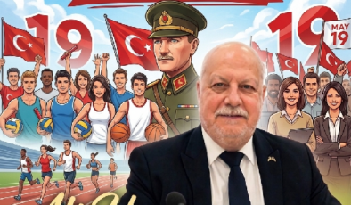 ALİ UYAN MERSİN BÜYÜKŞEHİR BELEDİYESİ MECLİS ÜYESİ &BŞK VEKİLİ  19 MAYIS GENÇLİK VE SPOR BAYRAMI MESAJI