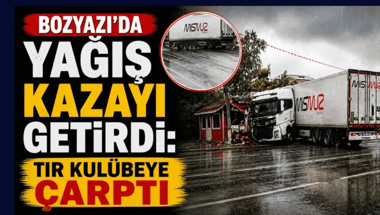 Tekmen’de Yağış Kazayı Getirdi: TIR Kulübeye Çarptı