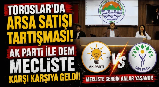 Toroslar’da Arsa Satışı Tartışması: AK Parti ile DEM Mecliste Karşı Karşıya Geldi