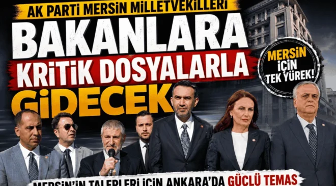 AK Parti Mersin Milletvekilleri Bakanlara Kritik Dosyalarla Gidecek
