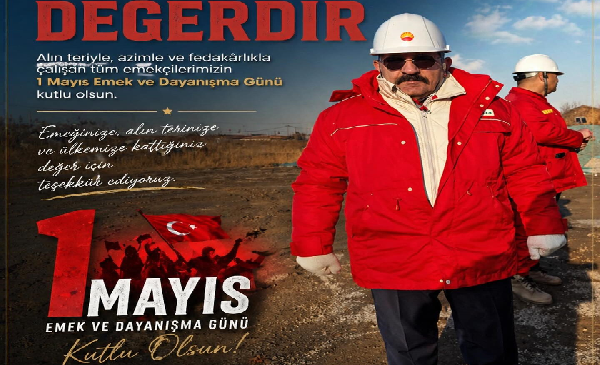 Hasan Arslan ASKON Mersin Şube Başkanı  1mayıs mesajı