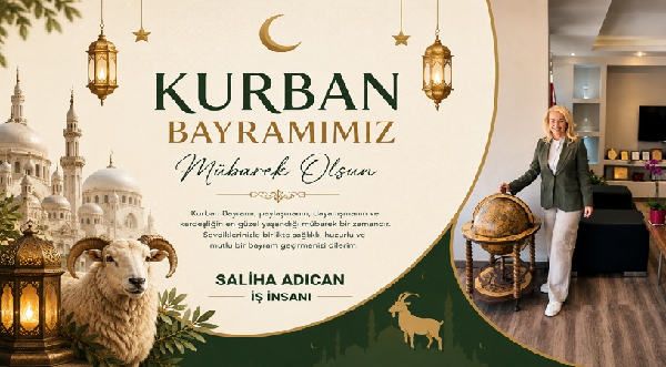 Saliha adıcan iş insanı  ak parti il başkan yardımcısı kurban bayramı mesajı