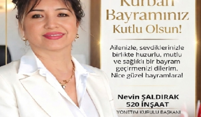 Nevin Şaldırak  kurban bayramı mesajı