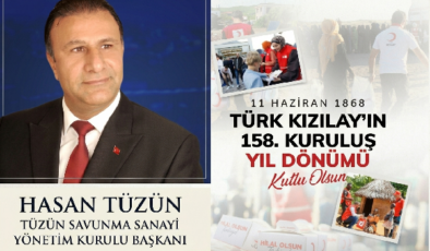 TÜZÜN SAVUNMA SANAYİ’DEN KIZILAY’IN 158. YILINA ANLAMLI KUTLAMA