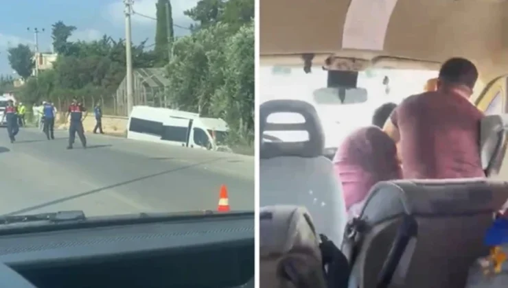 Mersin’de Minibüsü Gasp Eden Cani Kaza Yapıp Canından Oldu
