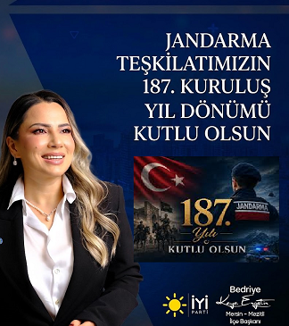 BAŞKAN ERGETİR’DEN JANDARMA TEŞKİLATI’NIN 187. KURULUŞ YIL DÖNÜMÜ MESAJI