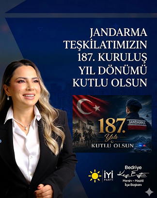 BAŞKAN ERGETİR’DEN JANDARMA TEŞKİLATI’NIN 187. KURULUŞ YIL DÖNÜMÜ MESAJI