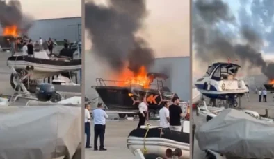 Mersin Marina’da Tekne Yangını Sonrası “Allaha Emanet Yaşıyoruz”