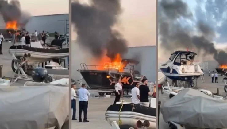 Mersin Marina’da Tekne Yangını Sonrası “Allaha Emanet Yaşıyoruz”