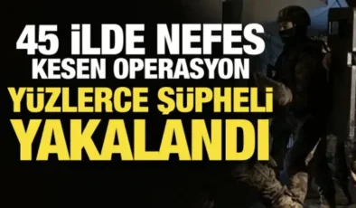 Aralarında Mersin’inde Olduğu 45 İlde Dev Narko Pars Operasyonu!