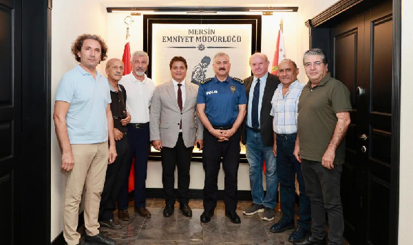 MERSİN GAZETECİLER CEMİYETİ’NDEN EMNİYET MÜDÜRÜ AKTAŞ’A ZİYARET