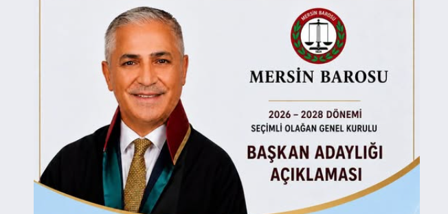 Av. Sami Dündar, Mersin Barosu Başkanlığına adaylığını açıkladı