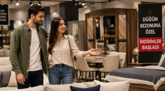 Düğün sezonu başladı, mobilyacılar rahat nefes aldı!