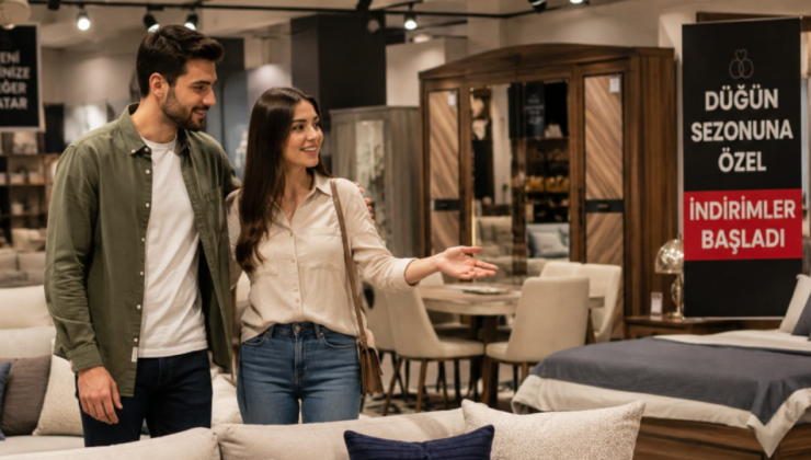 Düğün sezonu başladı, mobilyacılar rahat nefes aldı!
